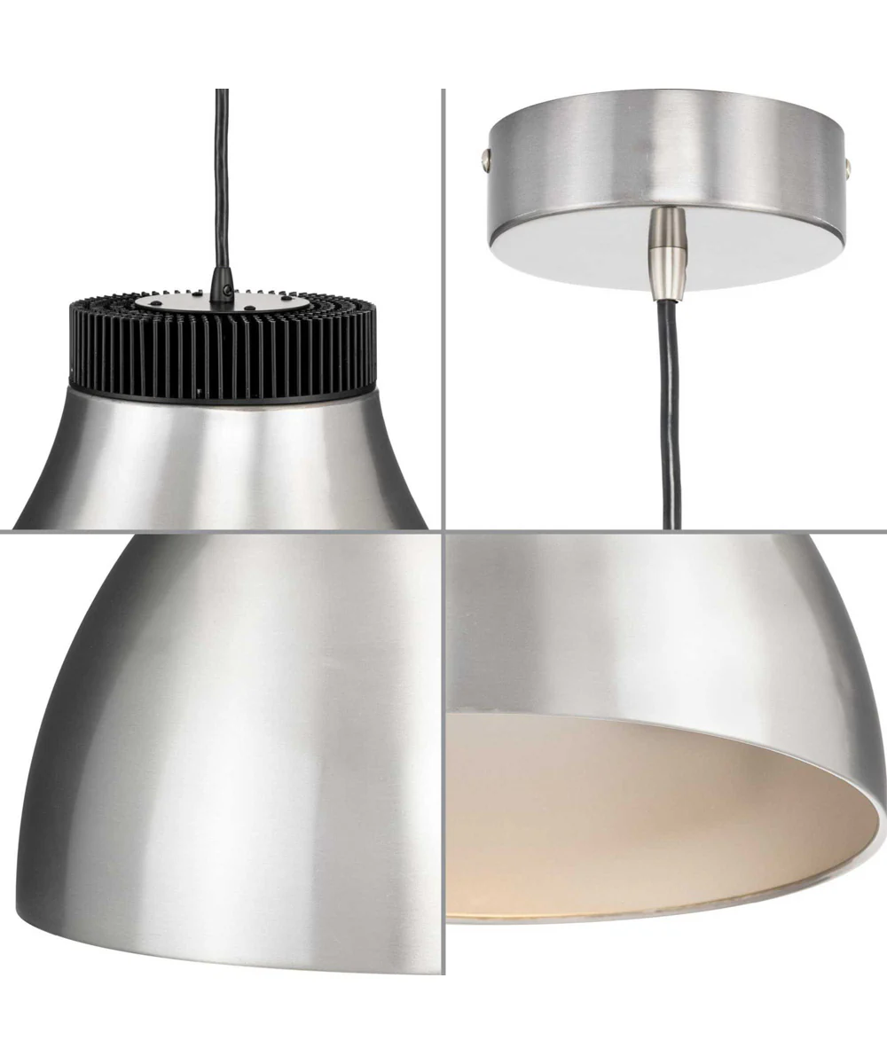 Radian LED  Modern Metal Pendant Brushed Nickel - Image 2