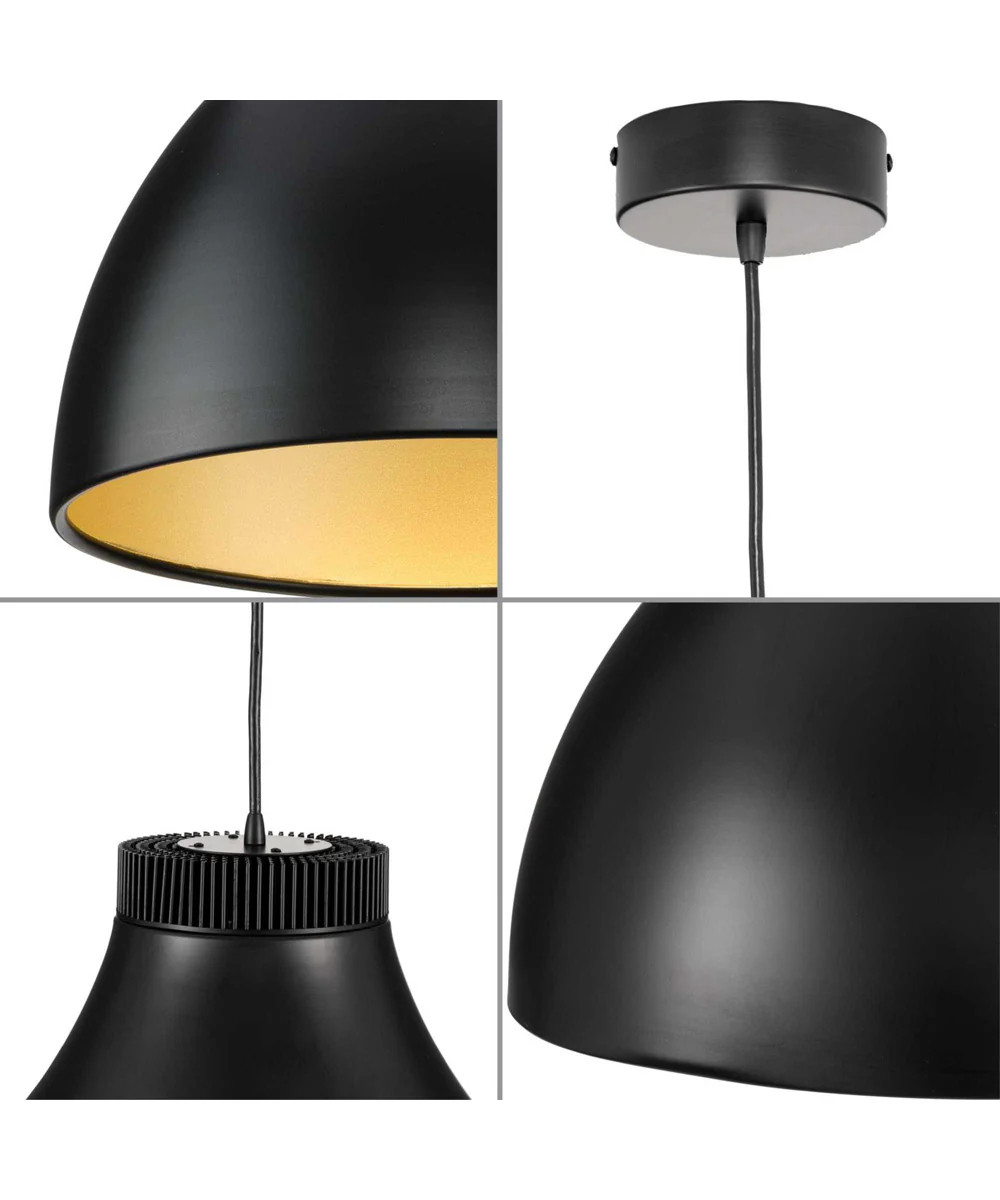 Radian LED Modern Metal Pendant Matte Black - Image 2