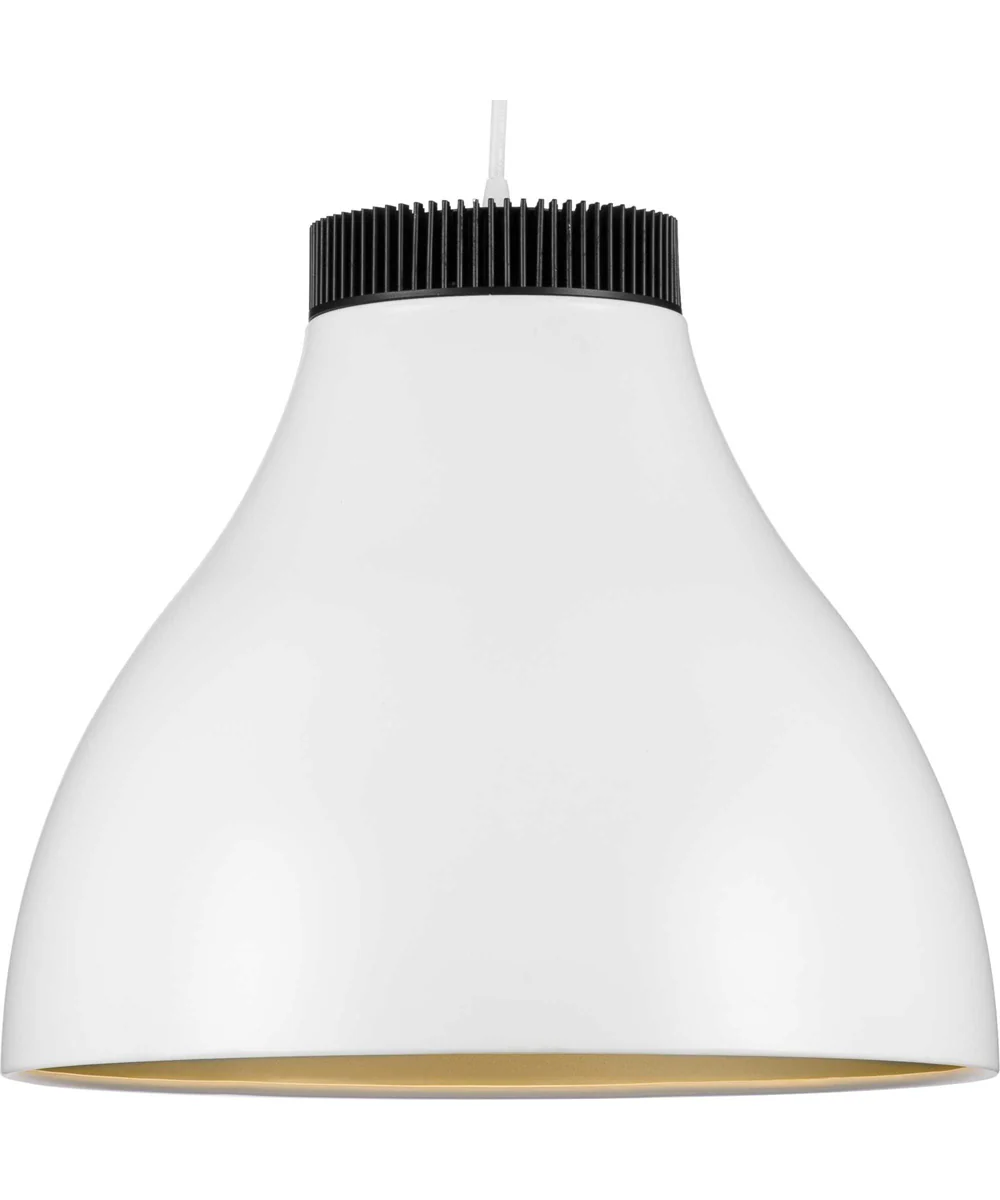 Radian LED Modern Metal Pendant Satin White