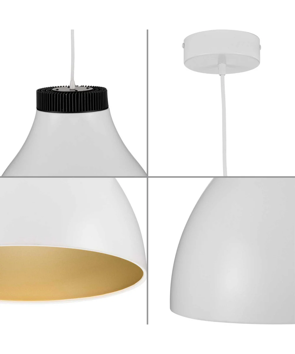 Radian LED Modern Metal Pendant Satin White - Image 2