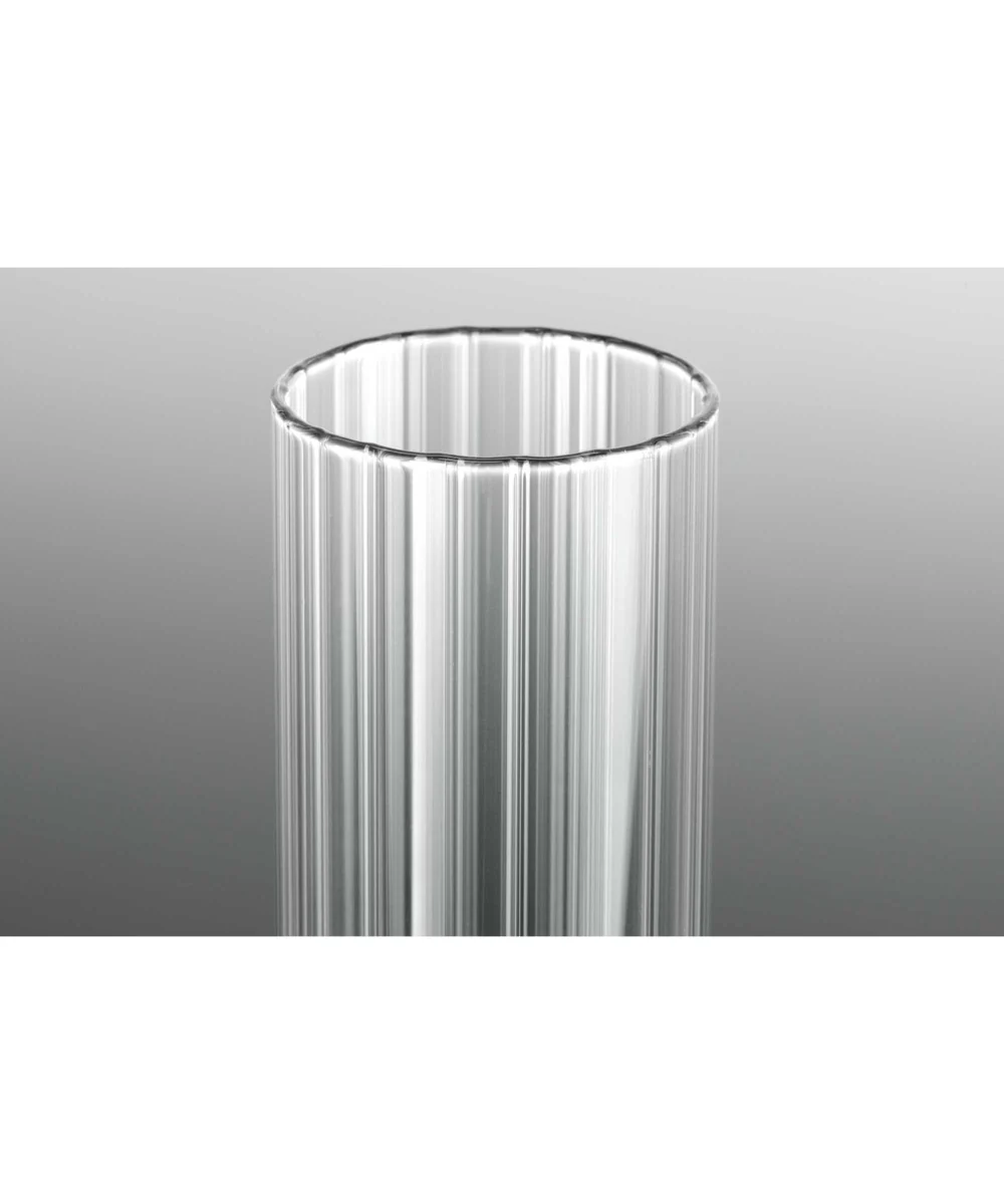 Rainey 6-Light Clear Fluted Ribbed Glass Modern Chandelier Light Graphite - Image 11