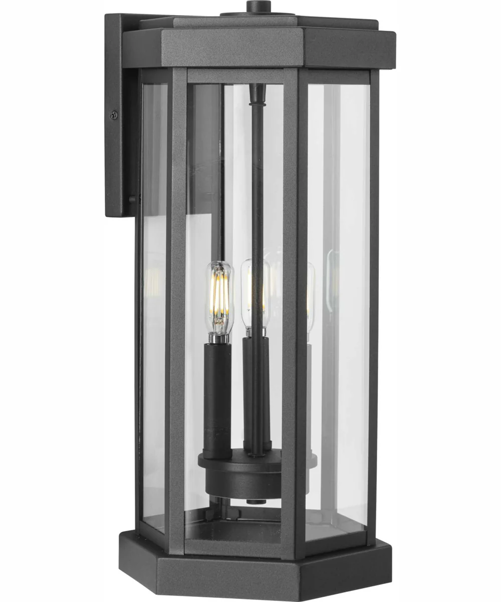 Ramsey Modern Farmhouse Outdoor Large Wall Lantern Textured Black - Image 8
