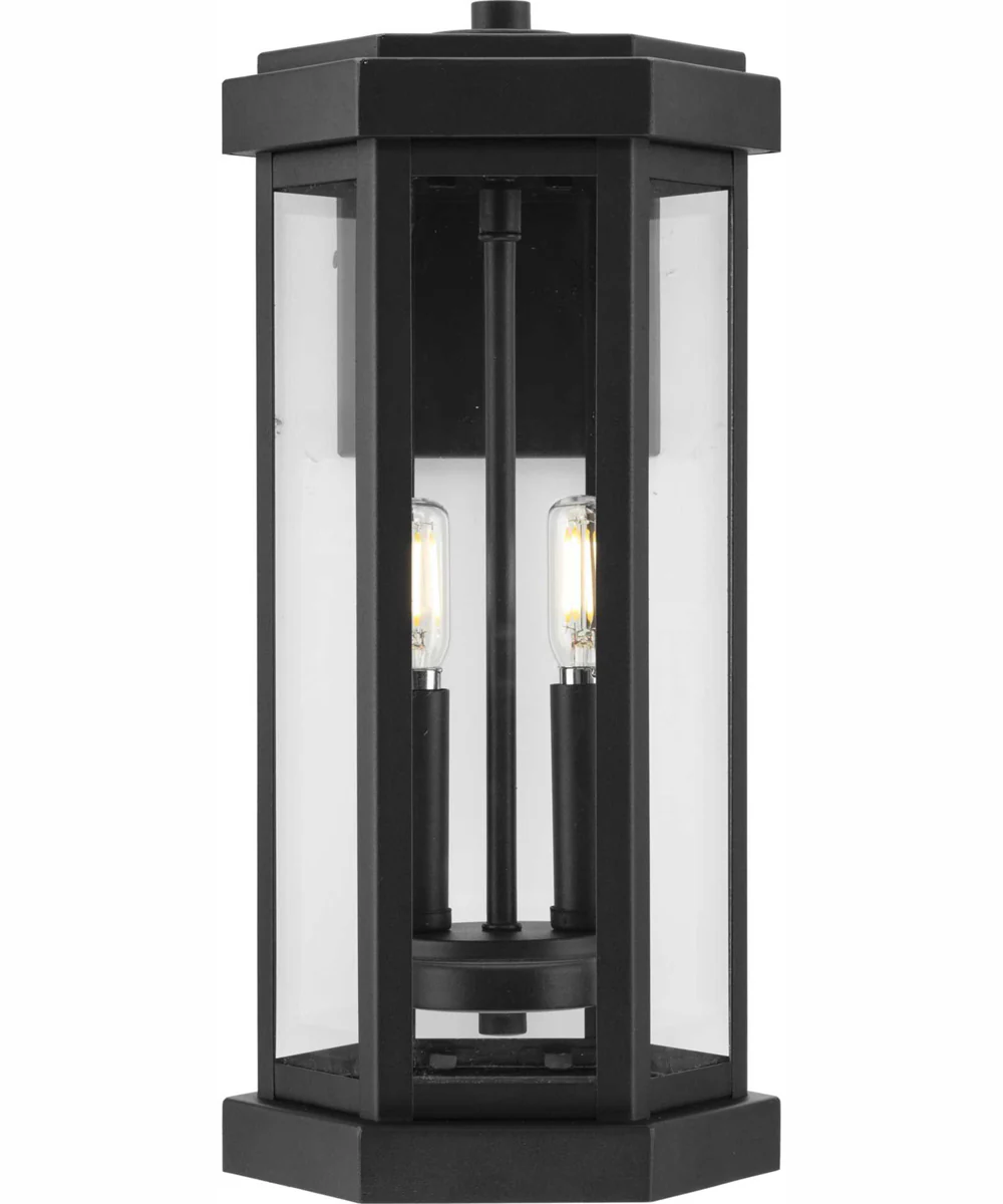 Ramsey Modern Farmhouse Outdoor Medium Wall Lantern Textured Black - Image 8