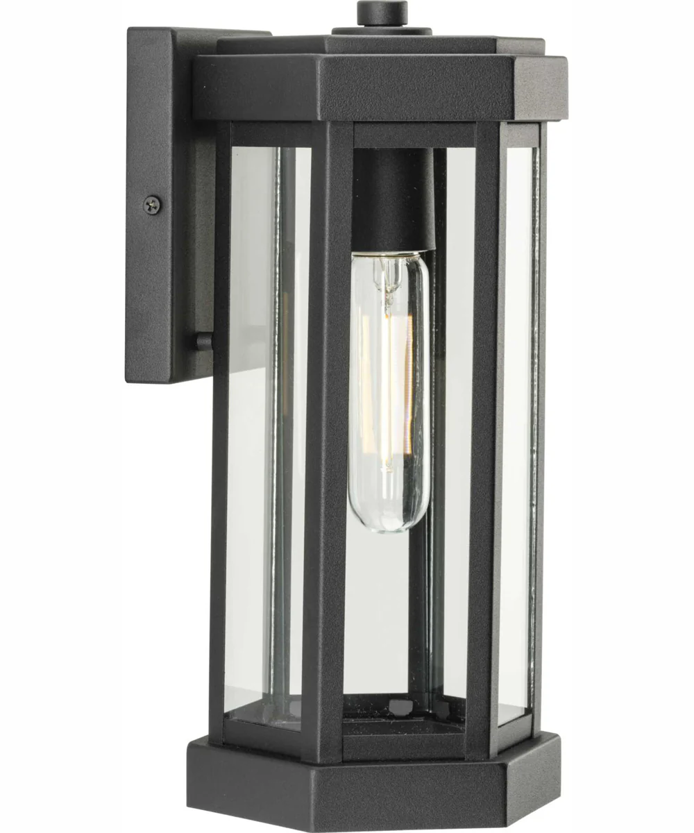 Ramsey Modern Farmhouse Outdoor Small Wall Lantern Textured Black - Image 9