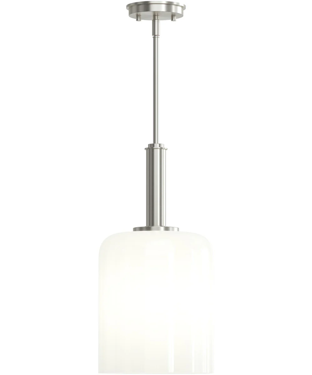 Reines 1-Light Pendant with Opal Glass Shade Brushed Nickel - Image 6