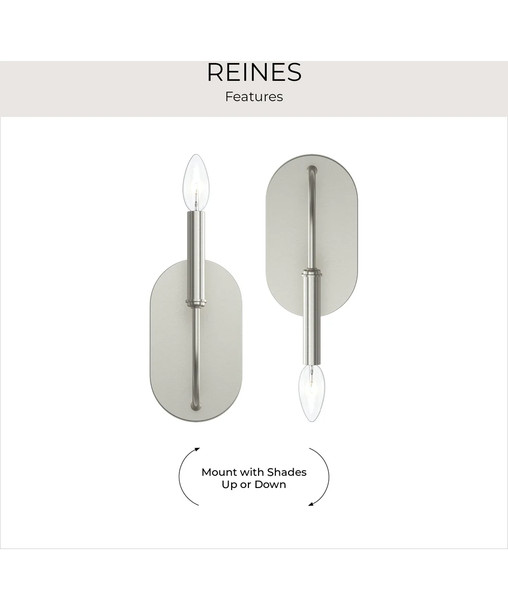 Reines 1-Light Wall Sconce Brushed Nickel - Image 9