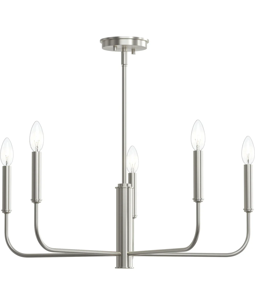 Reines 5-Light Medium Chandelier Brushed Nickel - Image 6