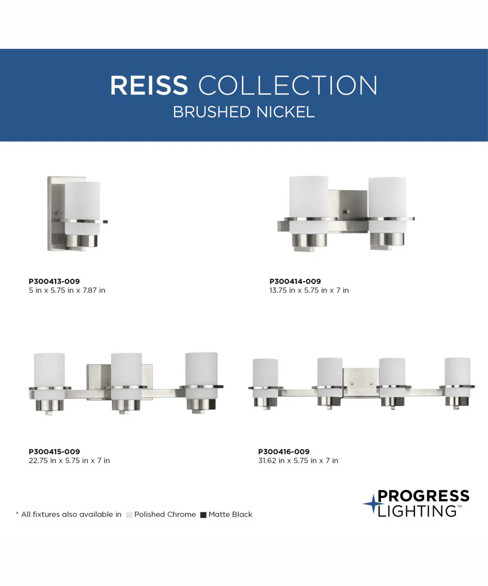 Reiss 1-Light Modern Farmhouse Vanity Light Brushed Nickel - Image 11