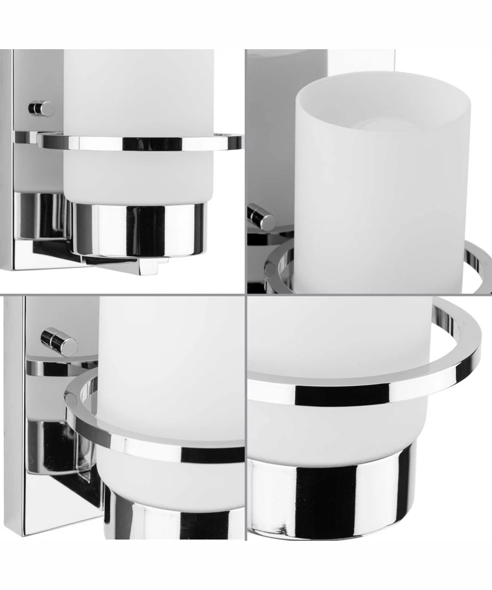 Reiss 1-Light Modern Farmhouse Vanity Light Polished Chrome - Image 8