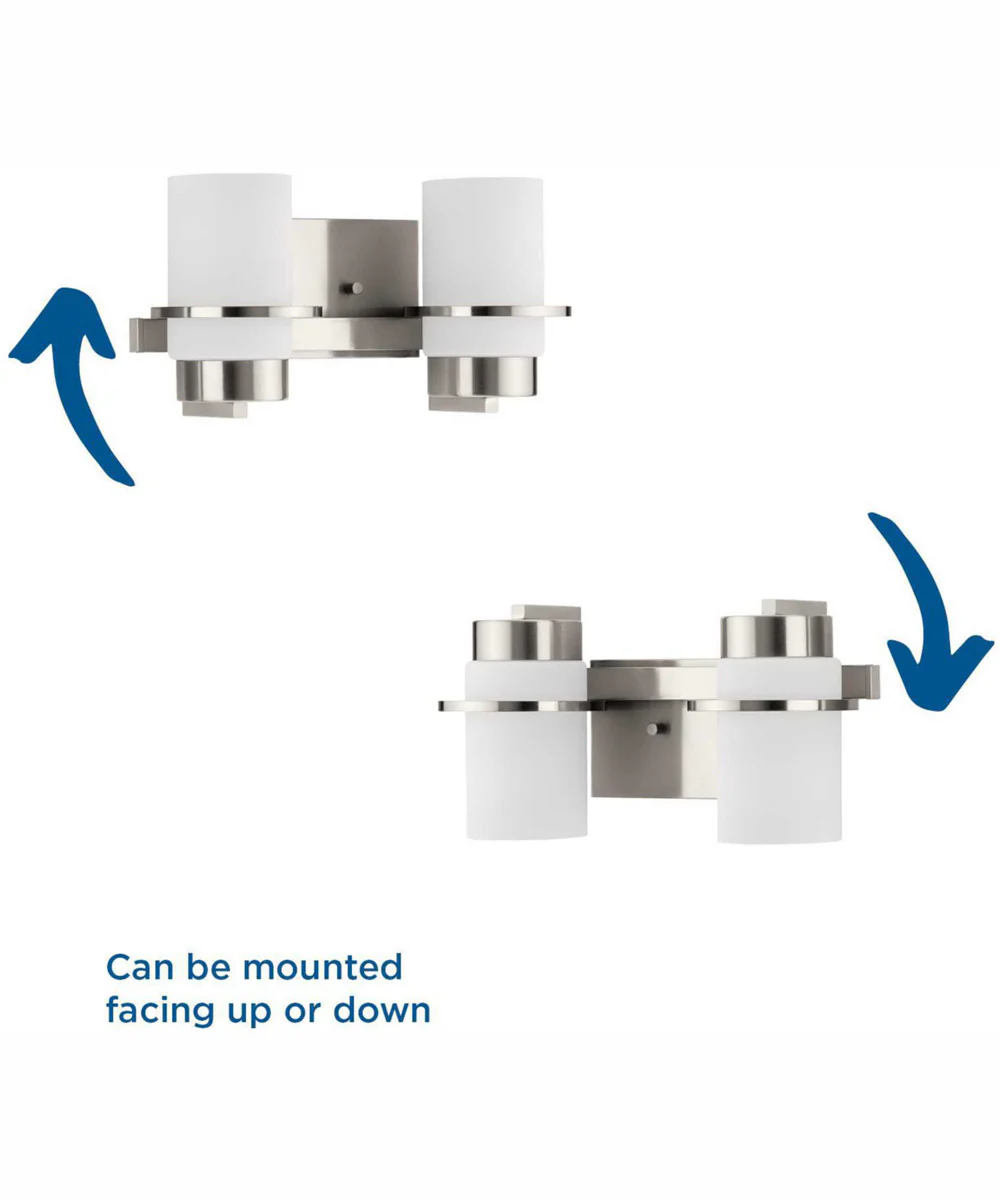 Reiss 2-Light Modern Farmhouse Vanity Light Brushed Nickel - Image 10