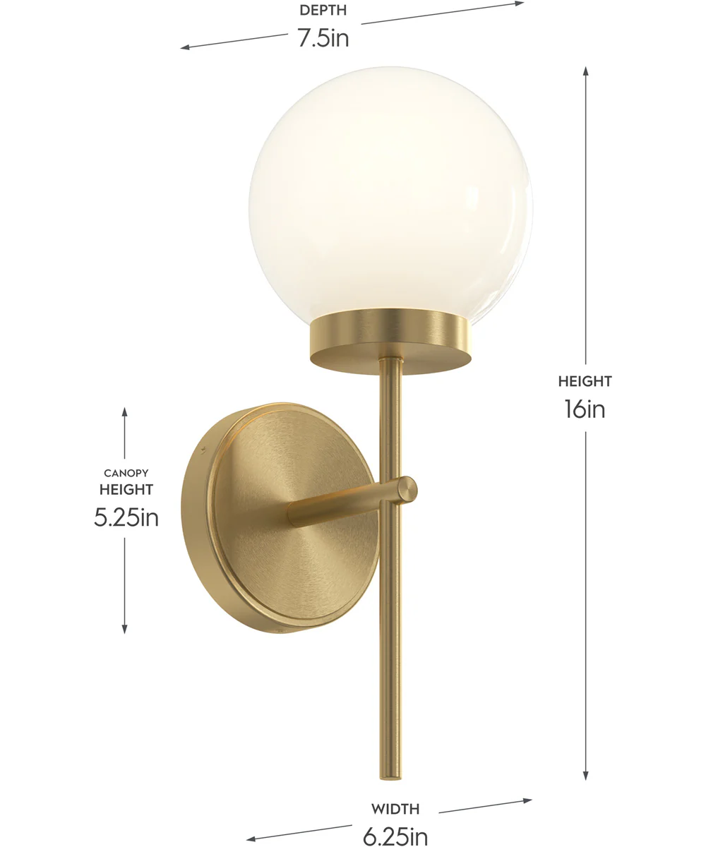 Rigsby 1-Light Wall Sconce Brushed Gold - Image 2