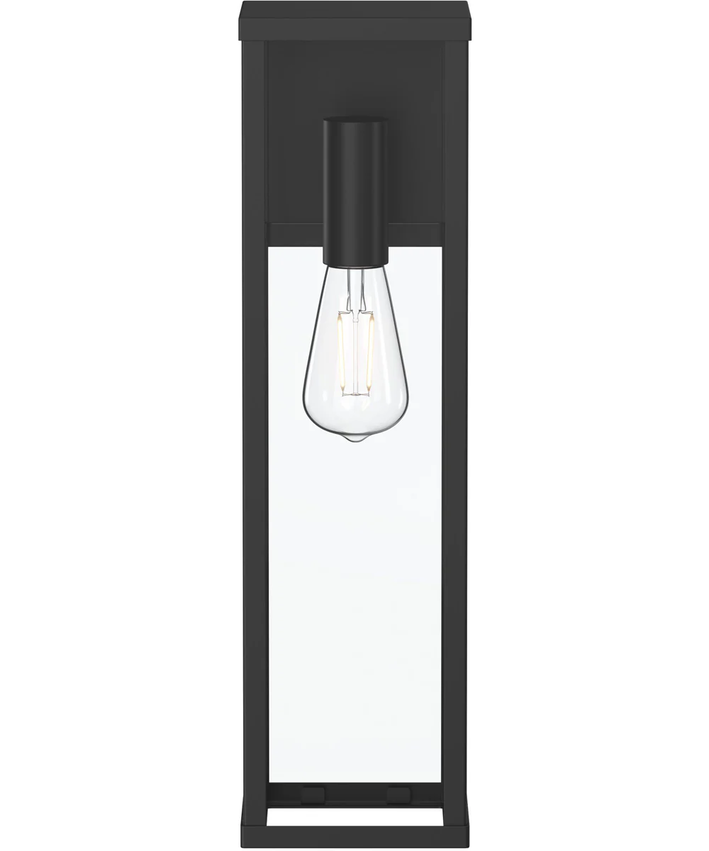 Ryle 1-Light Extra Large Wall Lantern with Clear Glass Panels Matte Black - Image 5