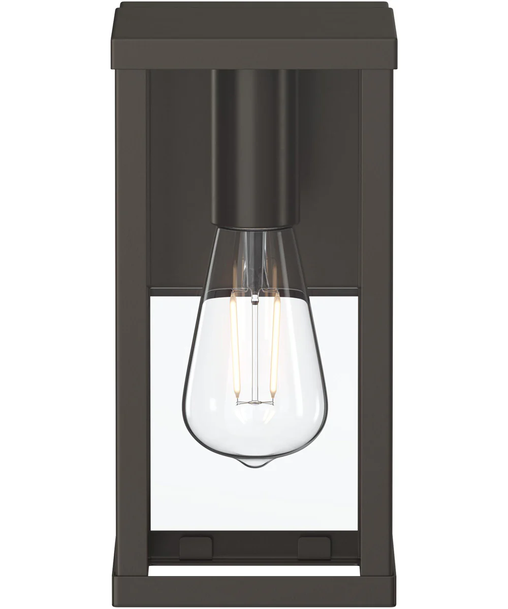 Ryle 1-Light Small Wall Lantern with Clear Glass Panels Antique Bronze - Image 5