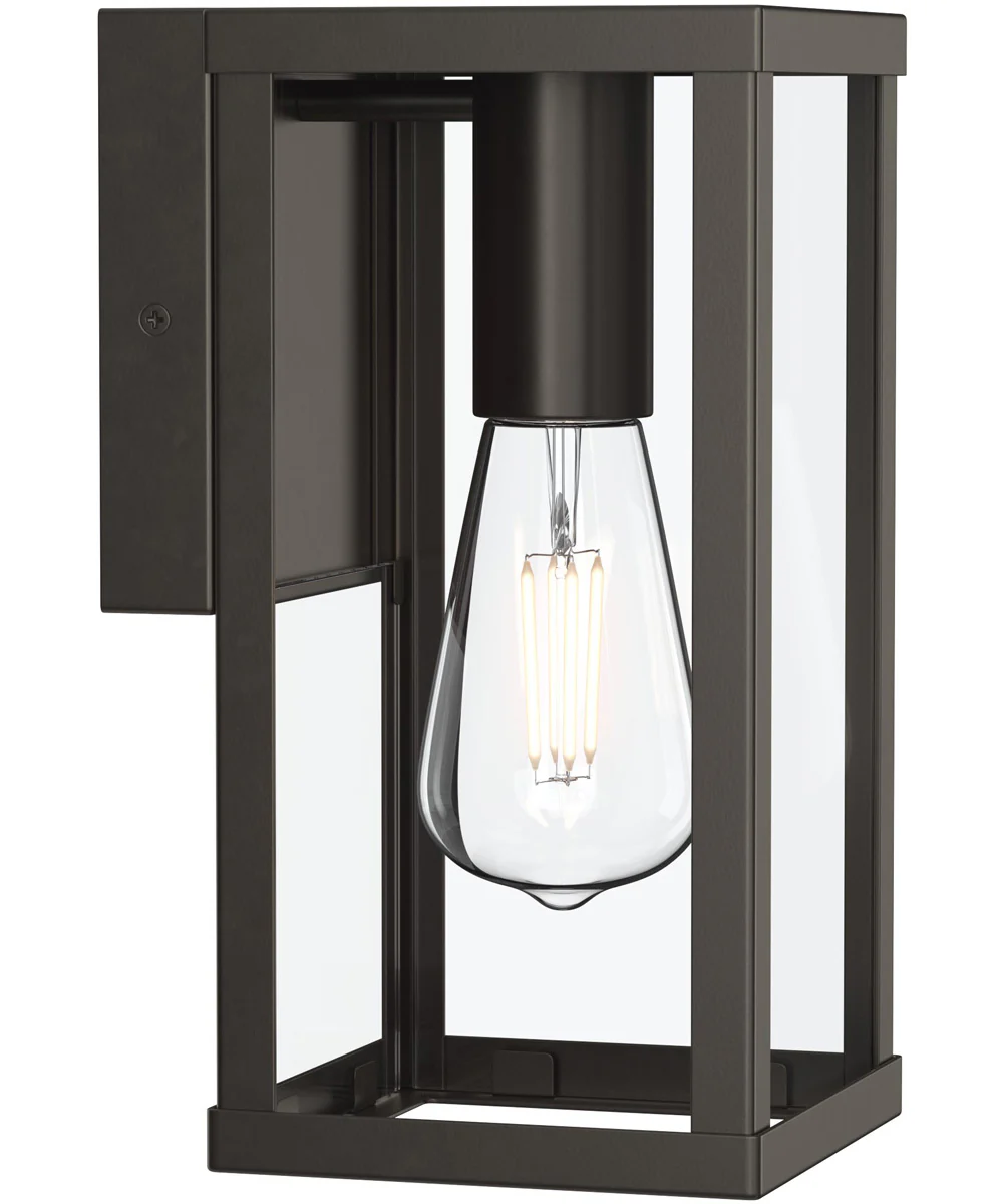 Ryle 1-Light Small Wall Lantern with Clear Glass Panels Antique Bronze - Image 6