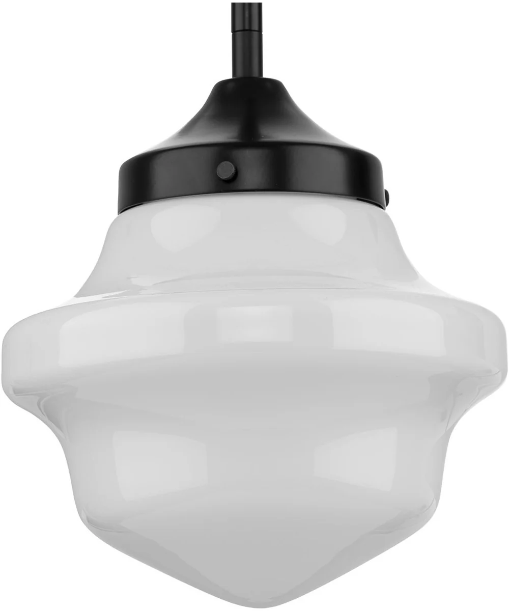School House 1-Light Mini-Pendant Matte Black - Image 6