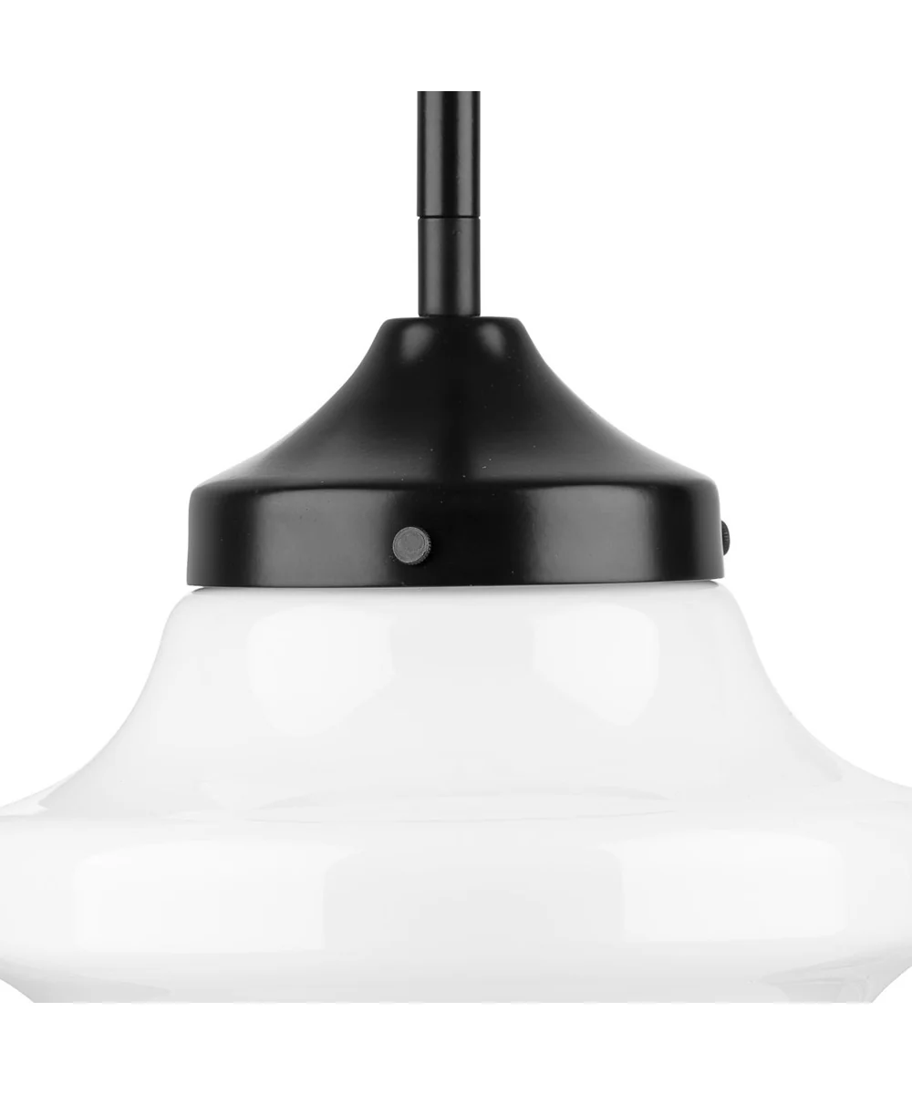 School House 1-Light Mini-Pendant Matte Black - Image 7