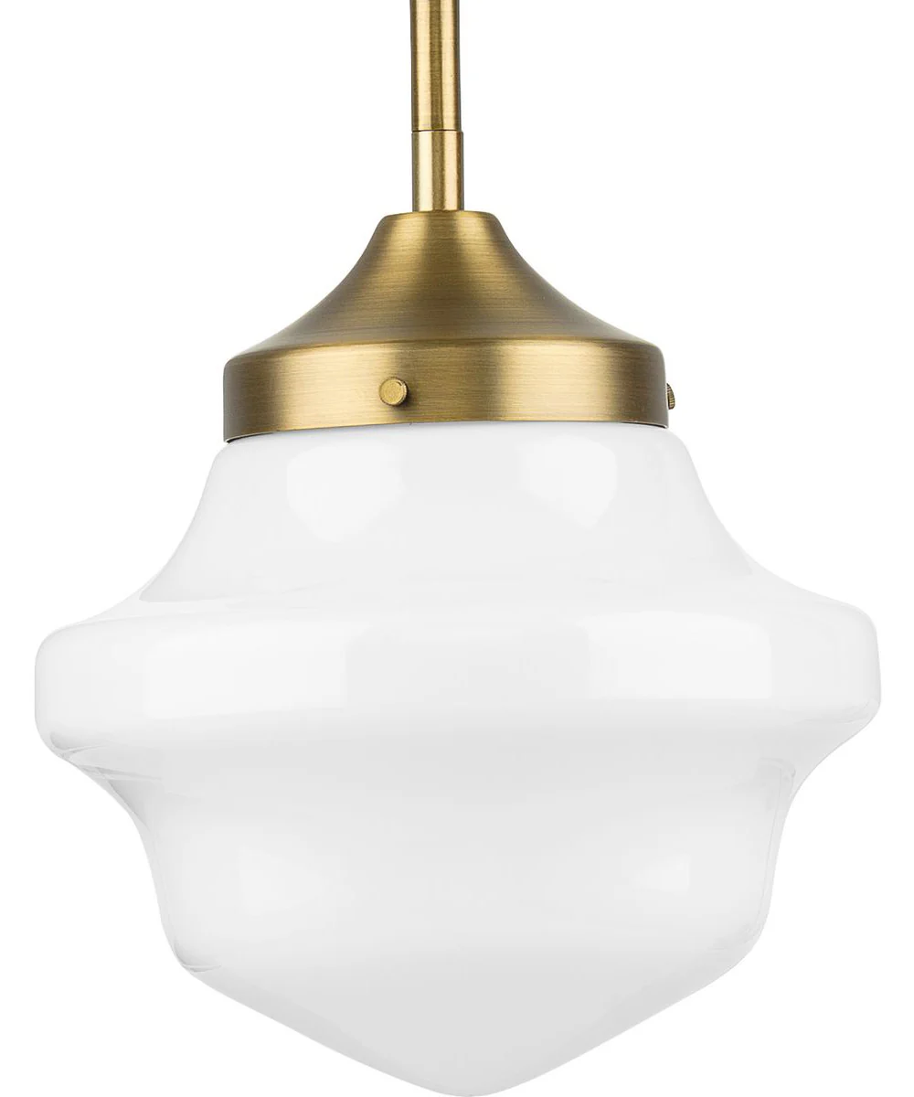 School House 1-Light Mini-Pendant Vintage Brass