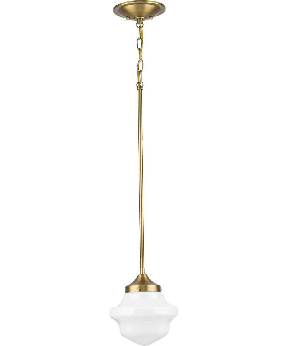 School House 1-Light Mini-Pendant Vintage Brass - Image 3