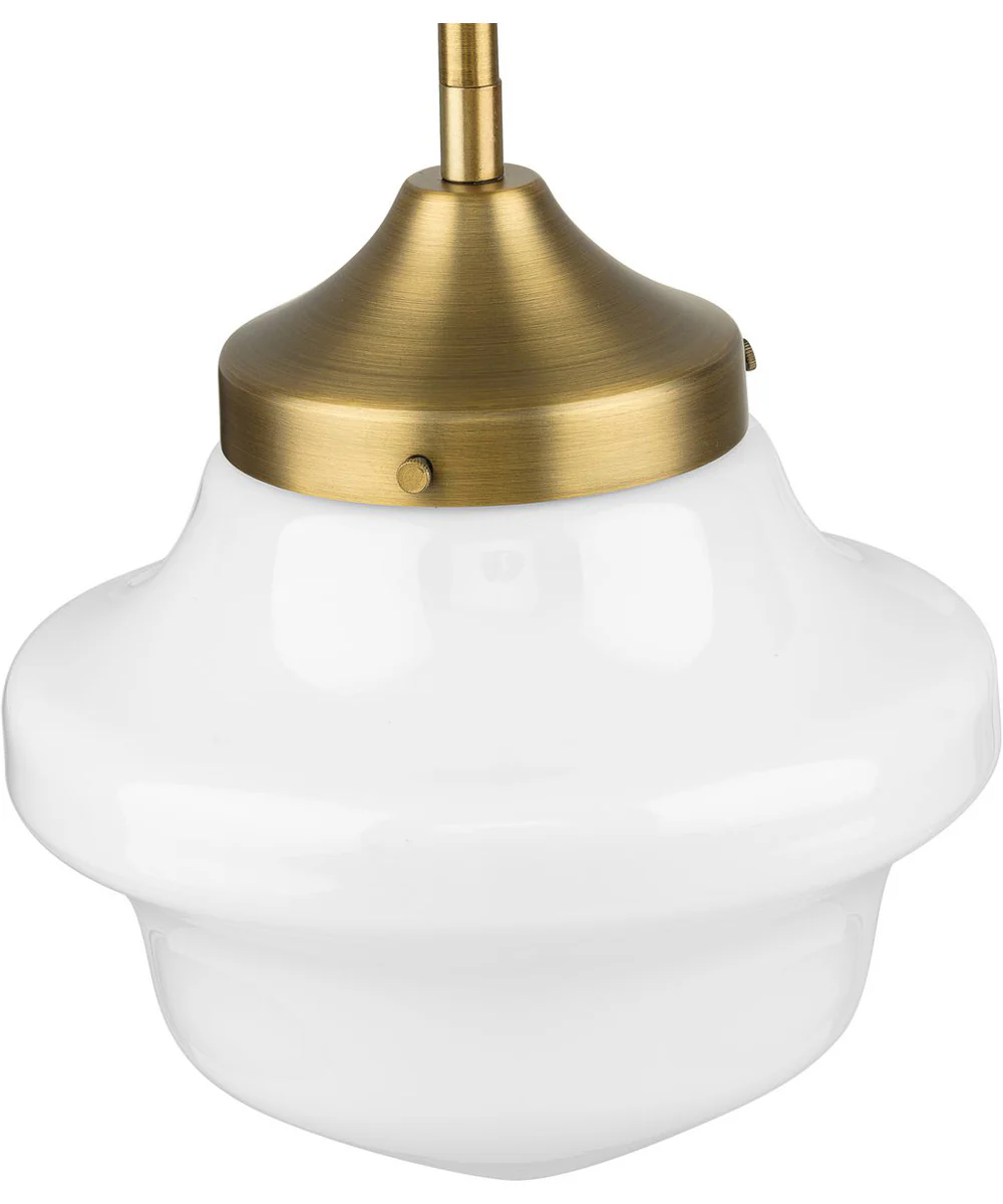 School House 1-Light Mini-Pendant Vintage Brass - Image 9