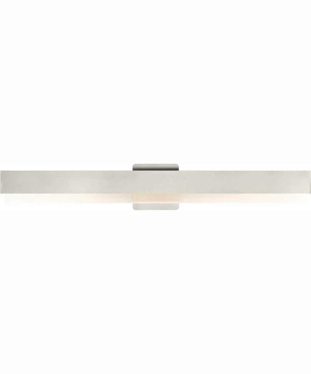 Semblance 32 in. Medium Modern 3CCT Integrated LED Linear Vanity Light Brushed Nickel - Image 7