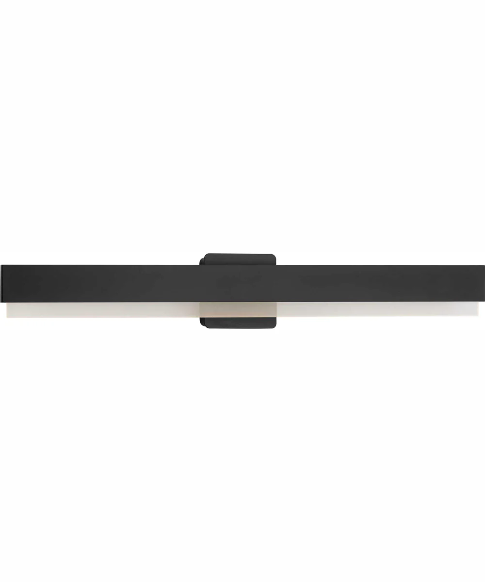 Semblance 32 in. Medium Modern 3CCT Integrated LED Linear Vanity Light Matte Black