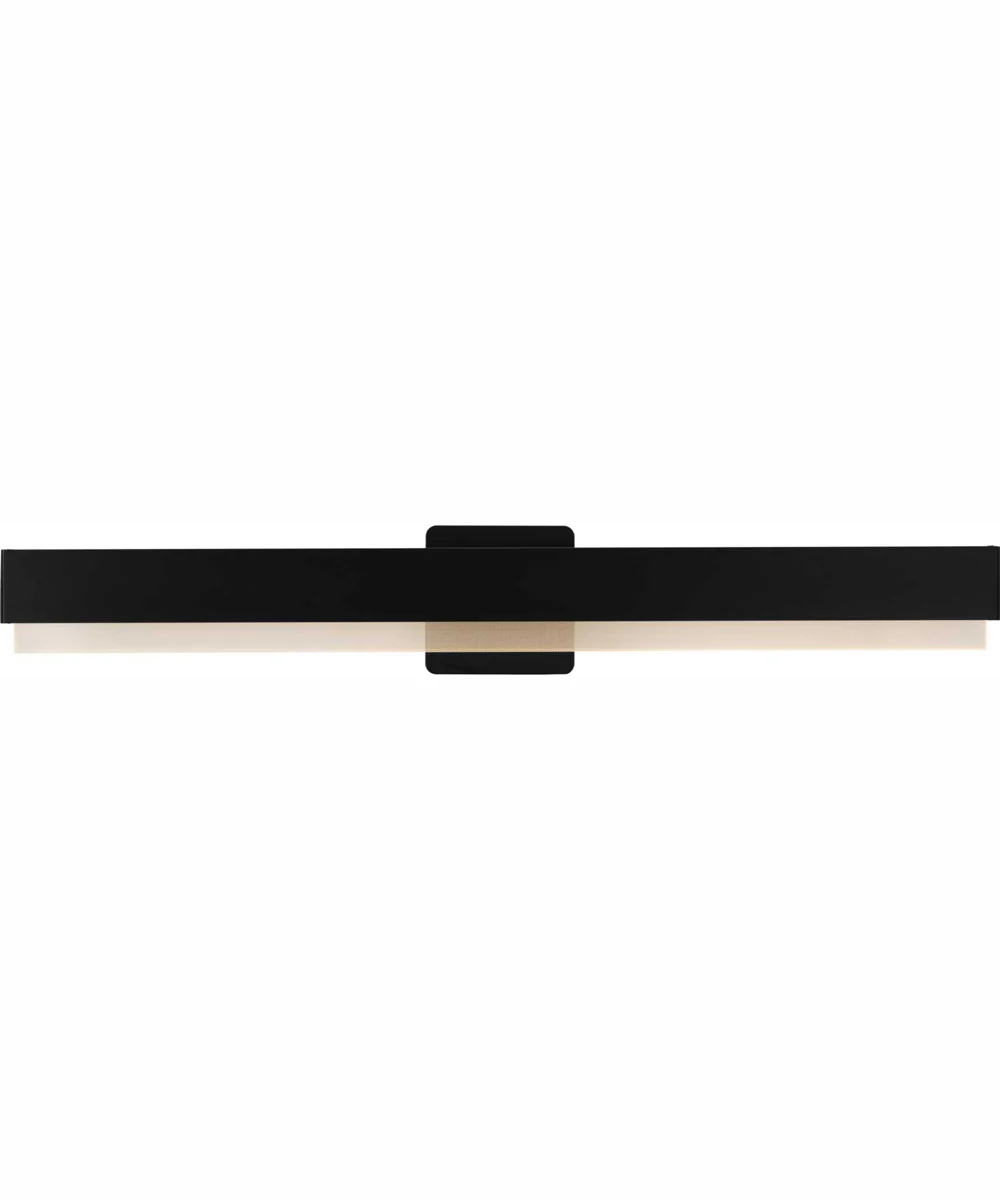 Semblance 32 in. Medium Modern 3CCT Integrated LED Linear Vanity Light Matte Black - Image 9