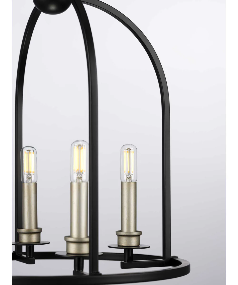 Seneca 4-Light Farmhouse Pendant Light Matte Black - Image 6