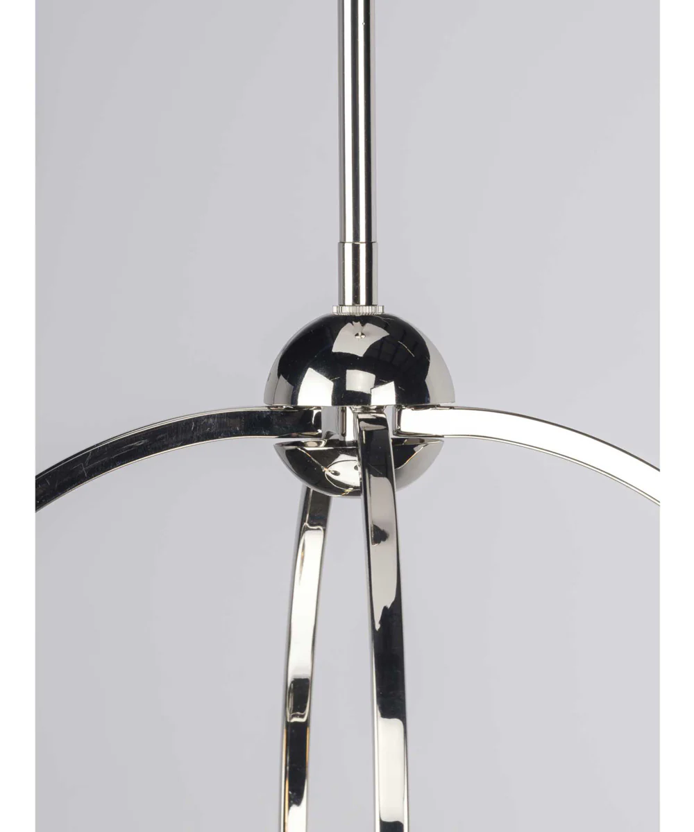 Seneca 4-Light Farmhouse Pendant Light Polished Nickel - Image 8