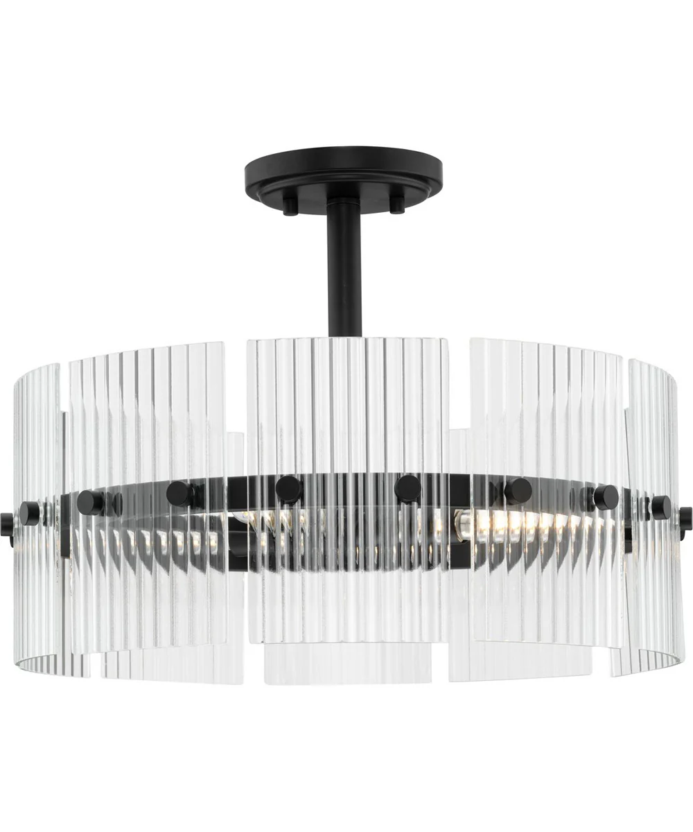Seville 4-Light Pendant Matte Black