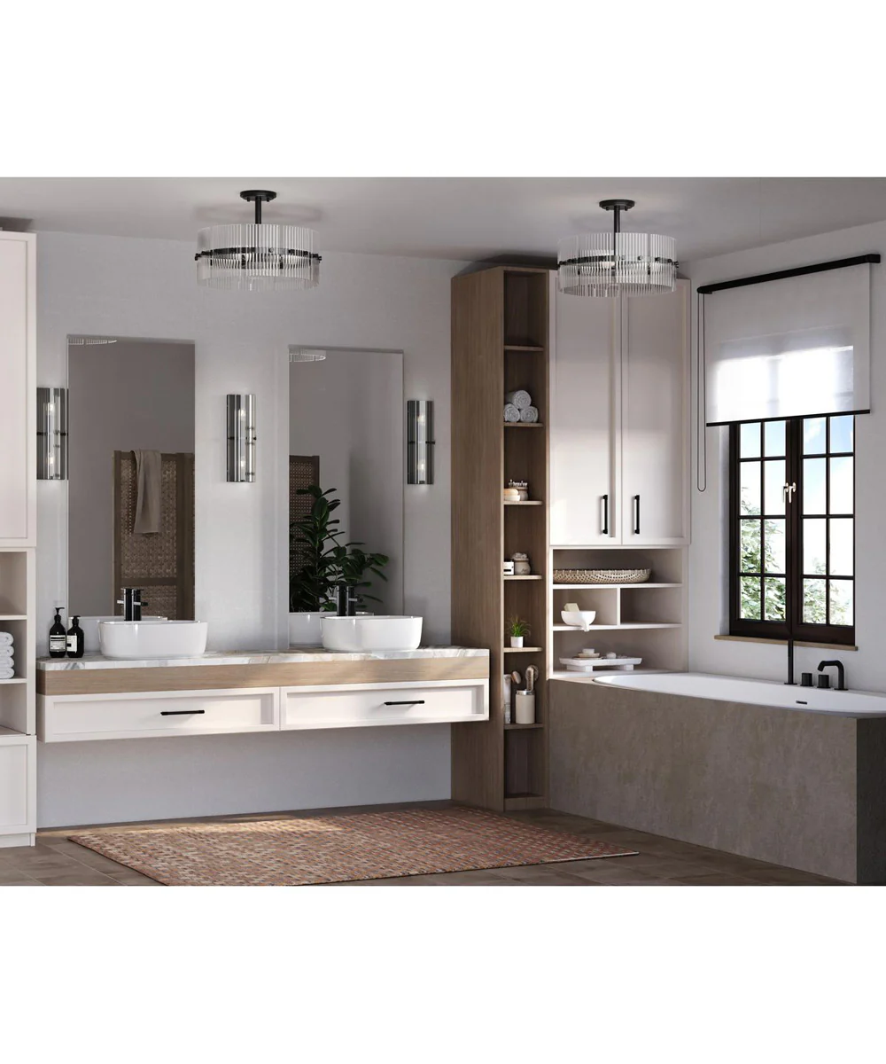 Seville 4-Light Pendant Matte Black - Image 2