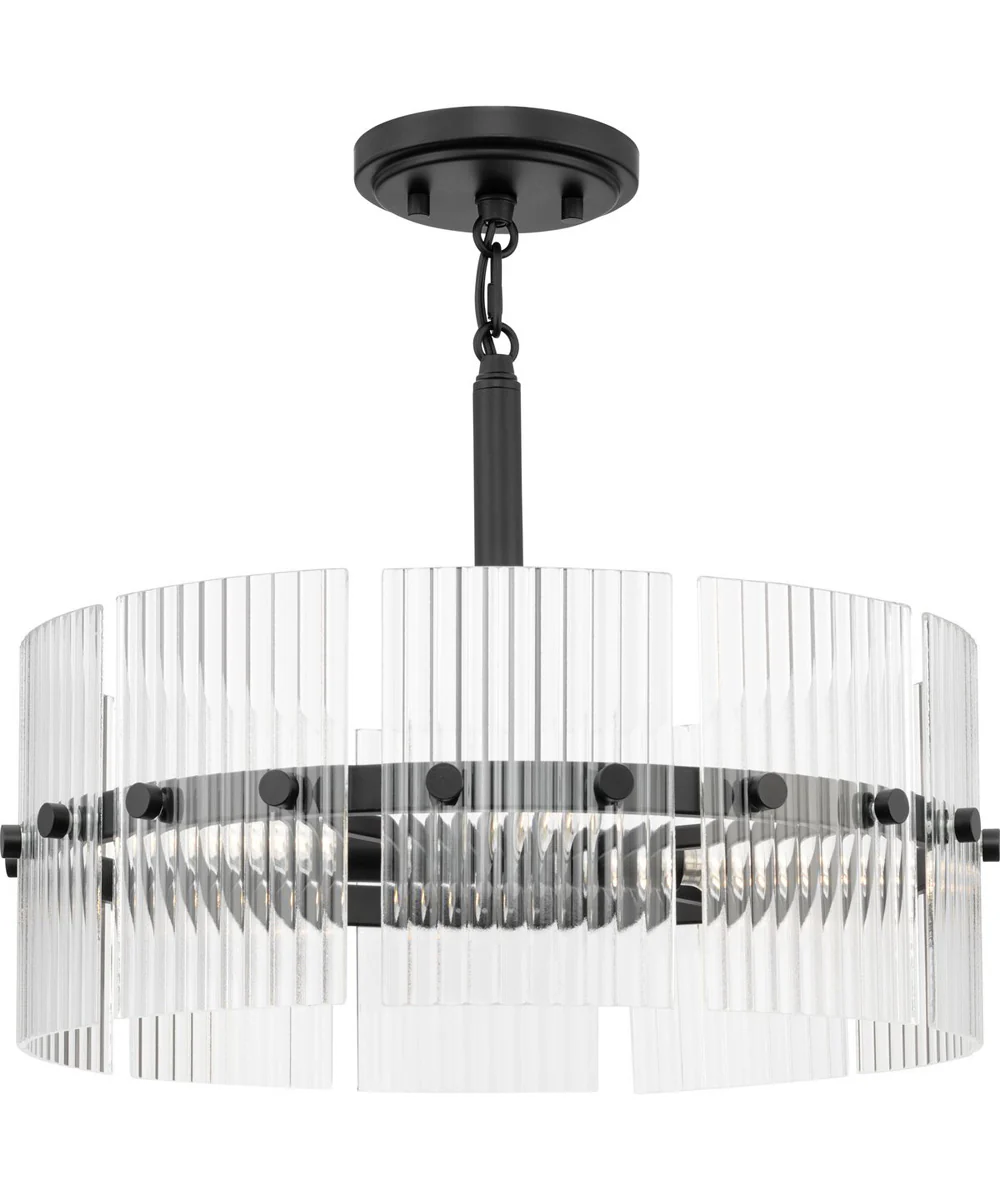 Seville 4-Light Pendant Matte Black - Image 5