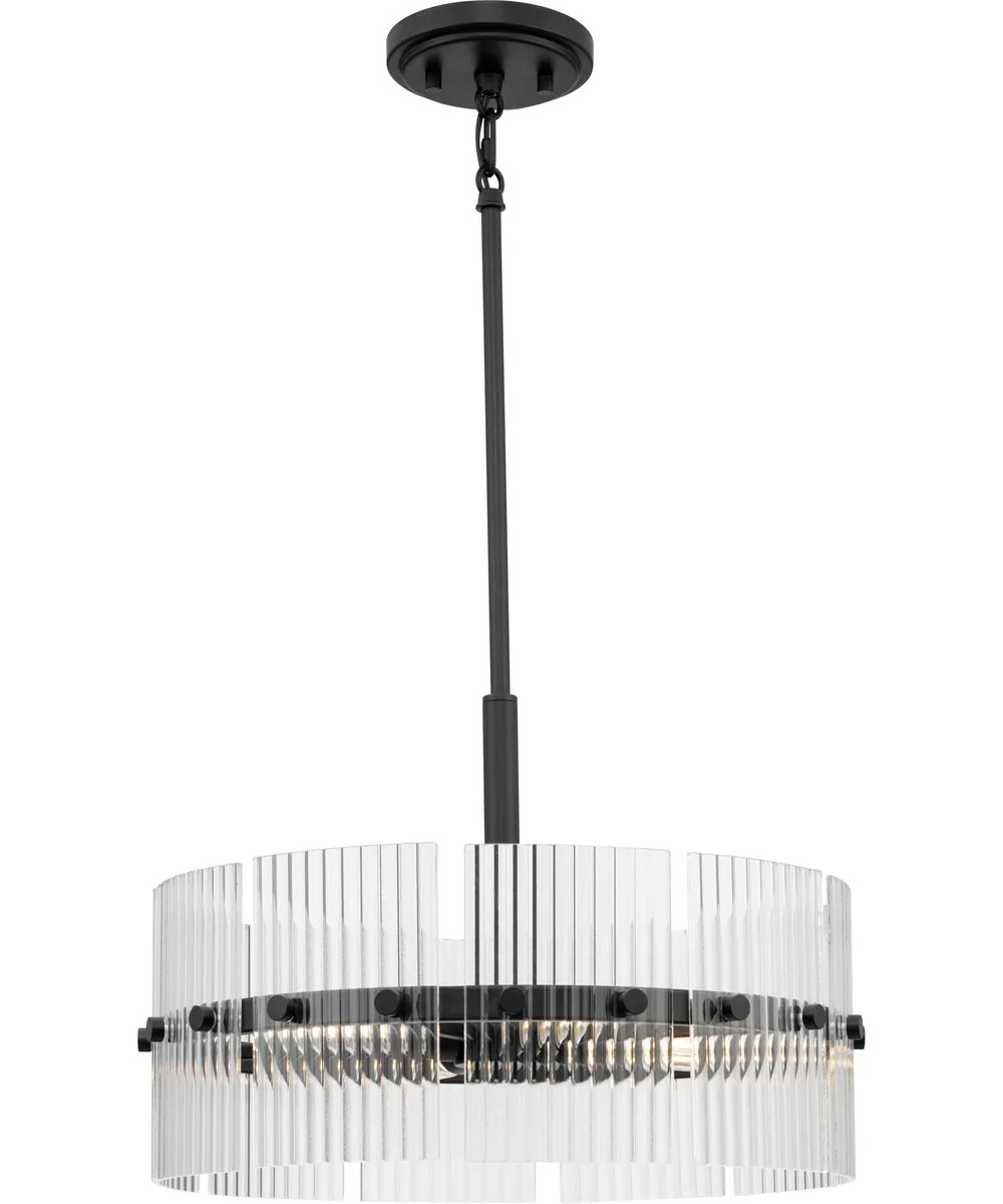Seville 4-Light Pendant Matte Black - Image 6