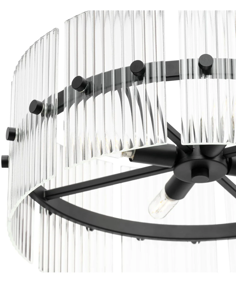 Seville 4-Light Pendant Matte Black - Image 8