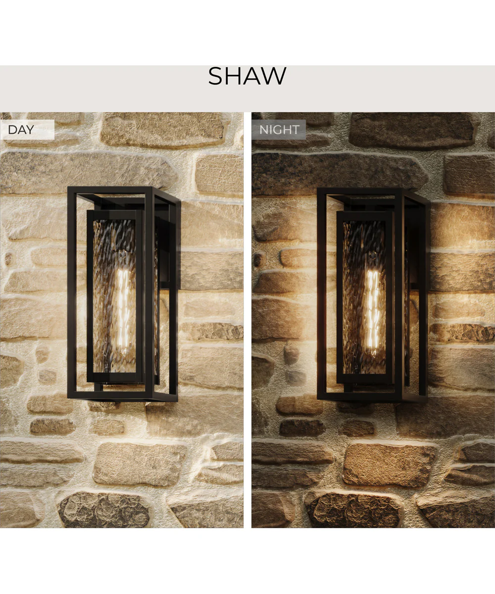 Shaw 19.5 inch 1 Light Outdoor Wall Light with Clear Glass Antique Bronze - Image 8