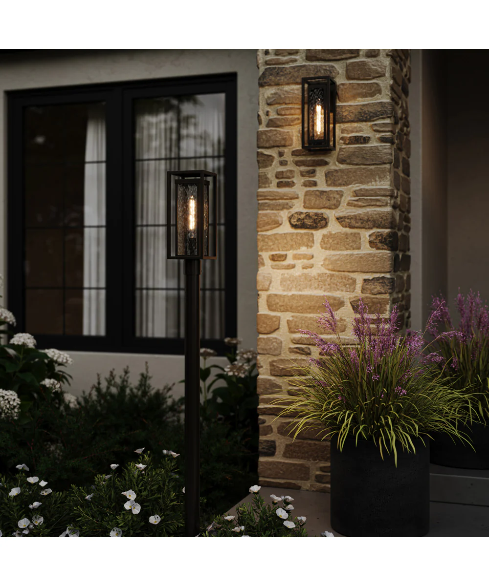 Shaw 19 Inch 1 Light Outdoor Post Light with Clear Glass Antique Bronze - Image 3