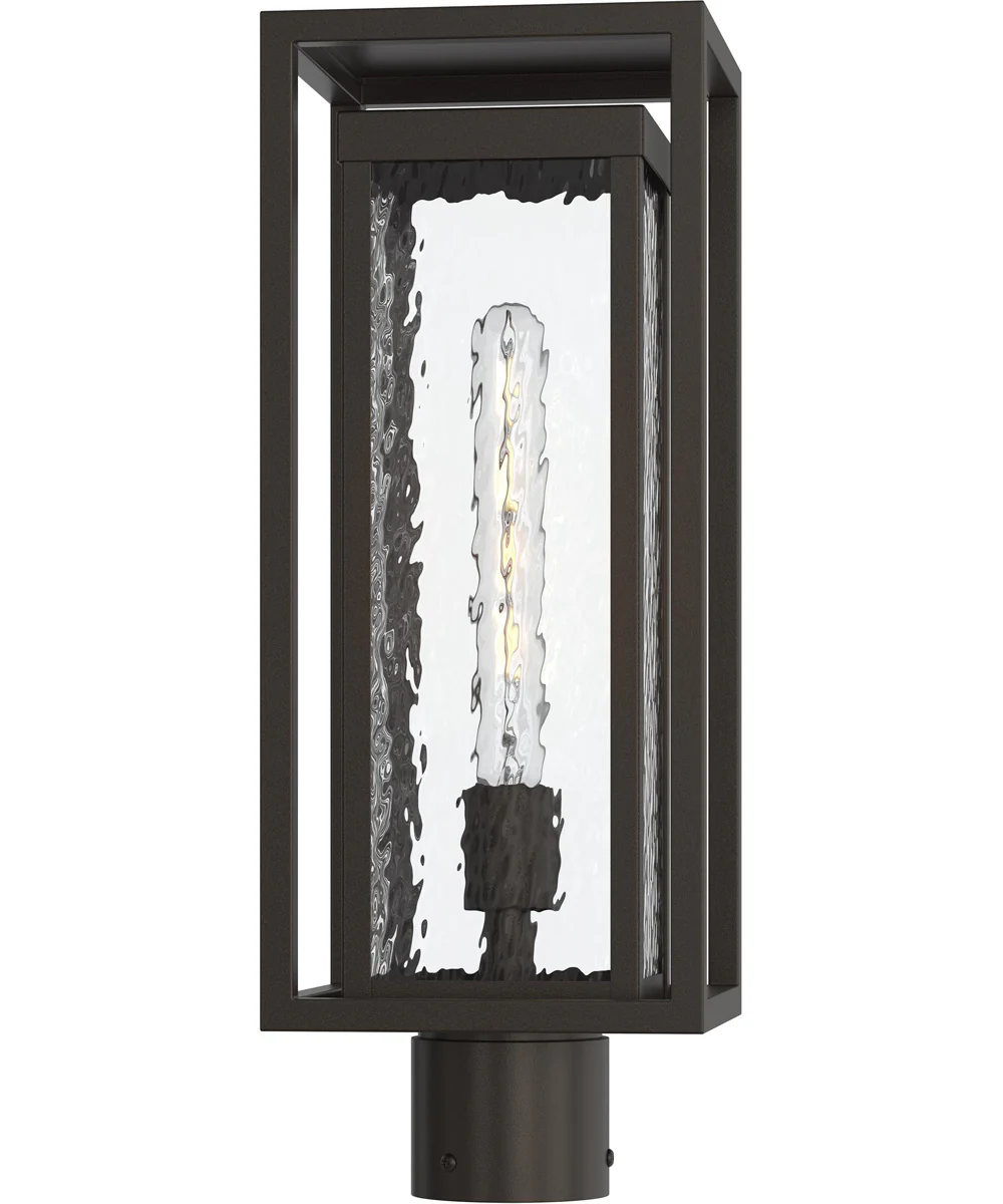 Shaw 19 Inch 1 Light Outdoor Post Light with Clear Glass Antique Bronze - Image 6