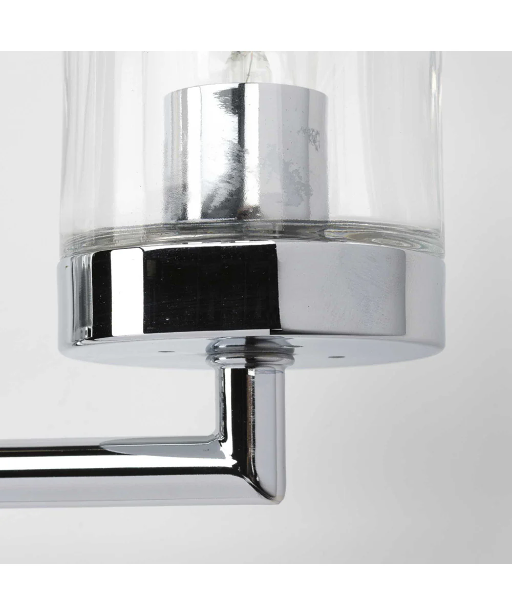 Signal 1-Light Clear Glass Coastal Bath Vanity Light Polished Chrome - Image 5