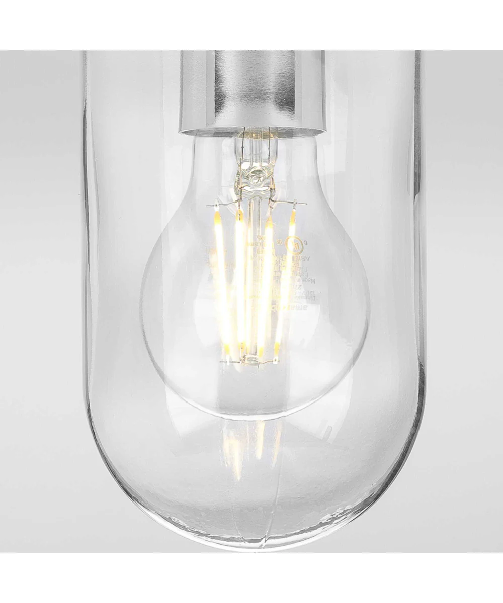 Signal 1-Light Clear Glass Coastal Bath Vanity Light Polished Chrome - Image 6