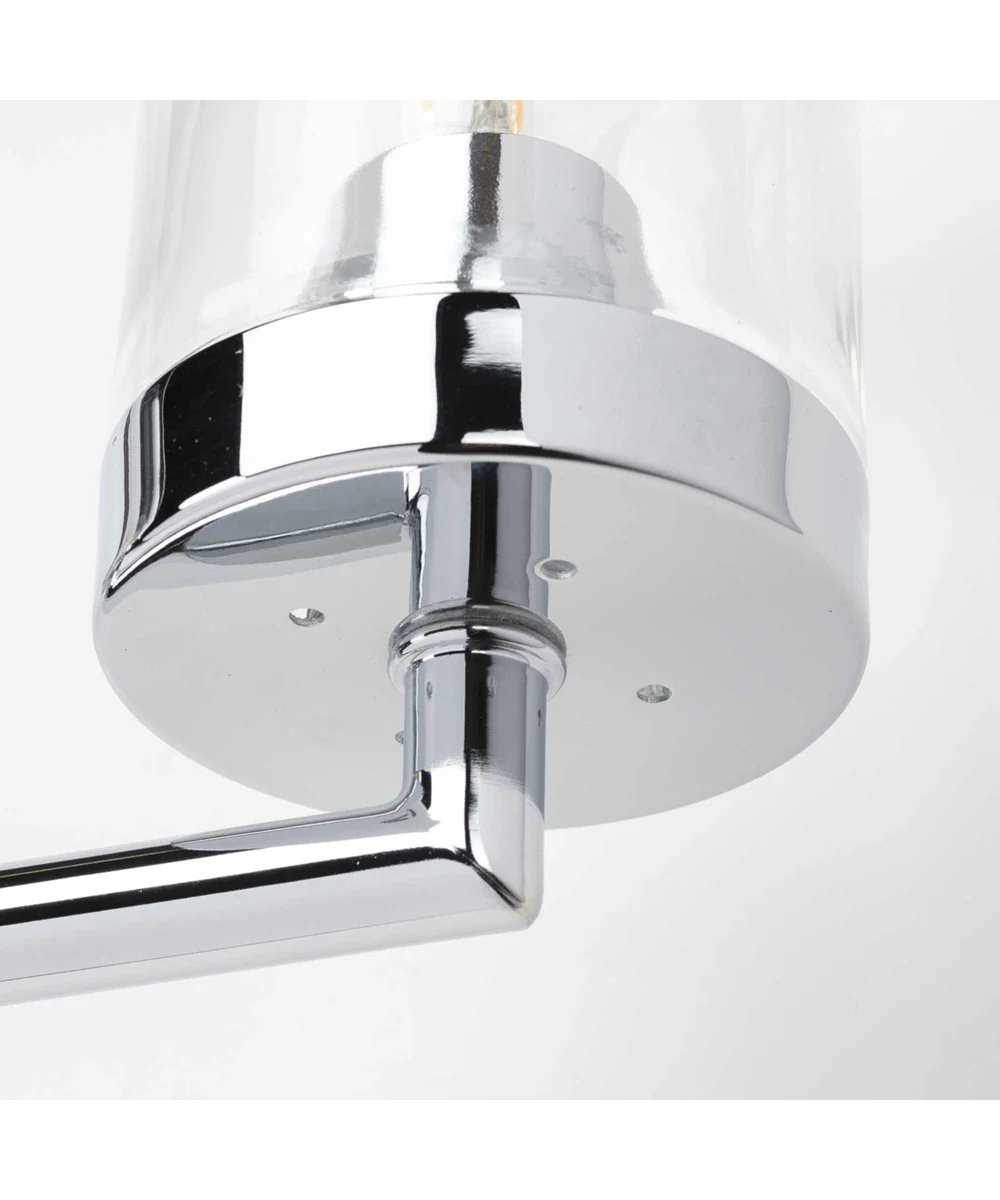 Signal 1-Light Clear Glass Coastal Bath Vanity Light Polished Chrome - Image 7