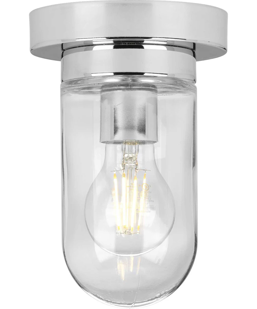 Signal 1-Light Flush Mount Polished Chrome