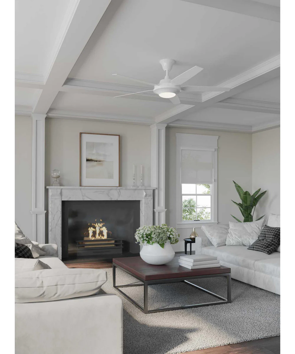 Signature Plus II 54" LED 5-Blade Fan White - Image 2