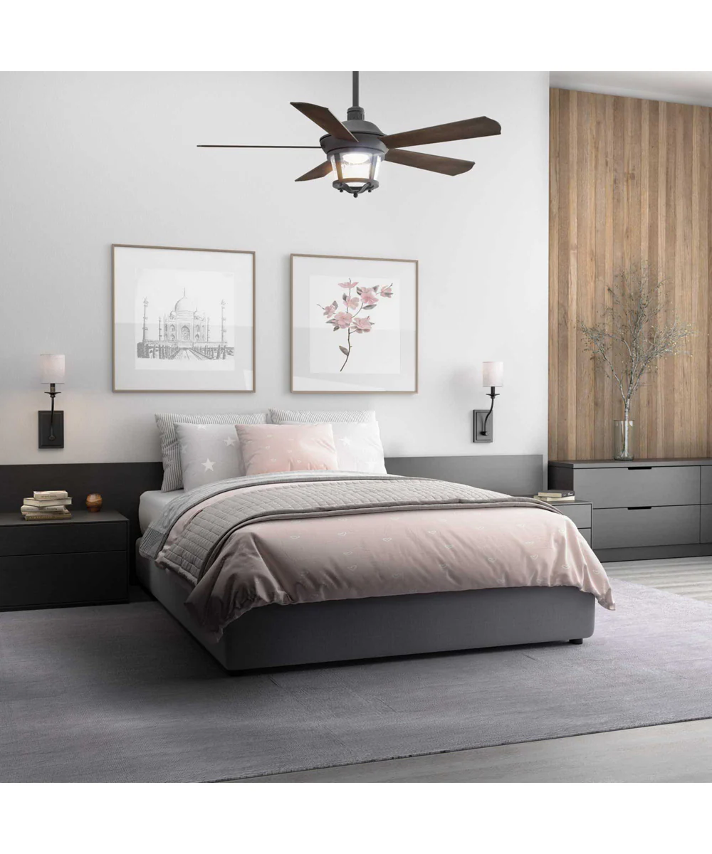 Smyrna Indoor/Outdoor 52" 5-Blade Ceiling Fan Forged Black - Image 2