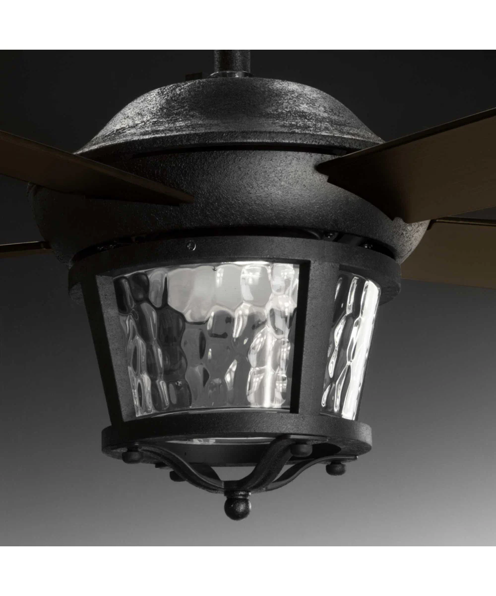 Smyrna Indoor/Outdoor 52" 5-Blade Ceiling Fan Forged Black - Image 3