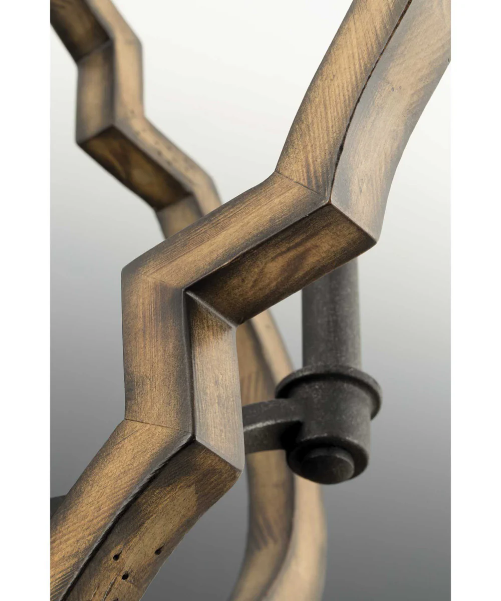 Spicewood 4-Light Farmhouse Chandelier Light Gilded Iron - Image 3