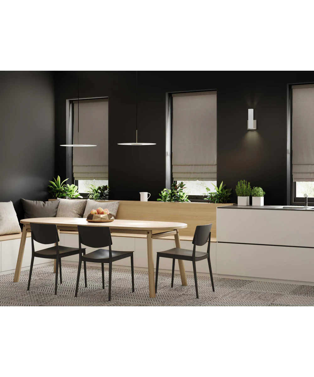 Spoke LED Modern Style Hanging Pendant Light Brushed Nickel - Image 2
