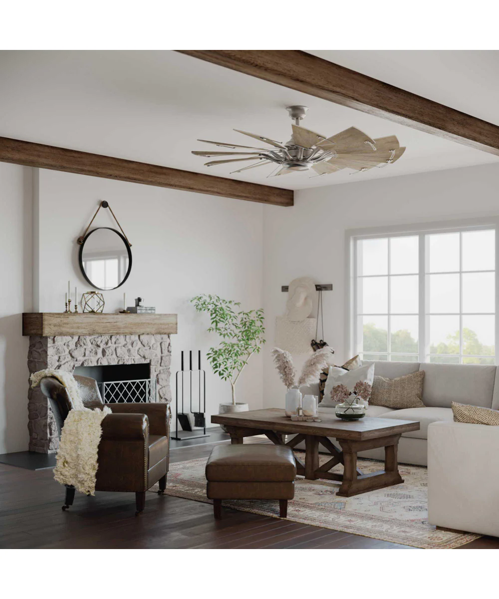 Springer 60" 12-Blade 60" Ceiling Fan Antique Nickel - Image 2