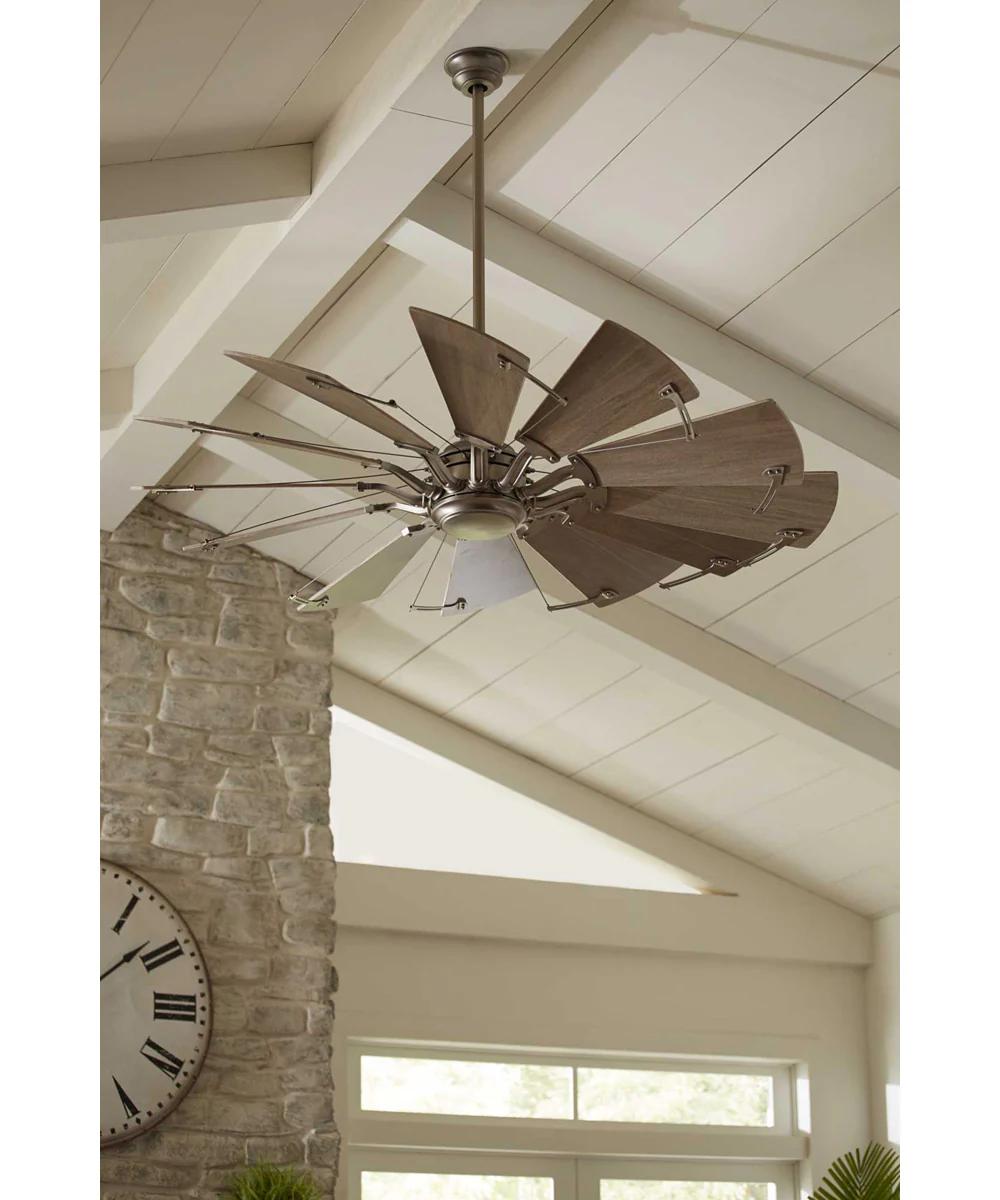 Springer 60" 12-Blade 60" Ceiling Fan Antique Nickel - Image 4