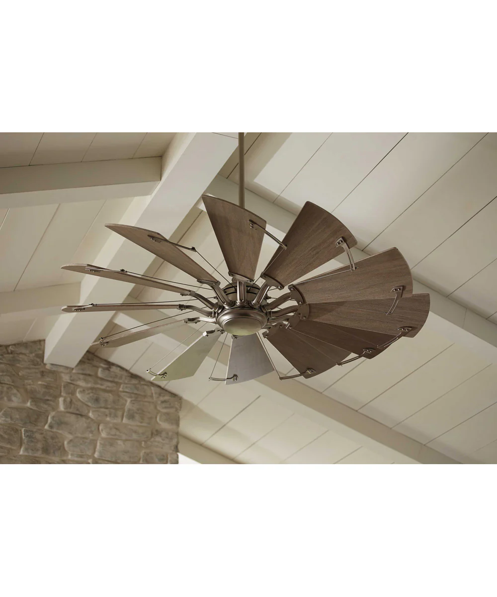 Springer 60" 12-Blade 60" Ceiling Fan Antique Nickel - Image 5