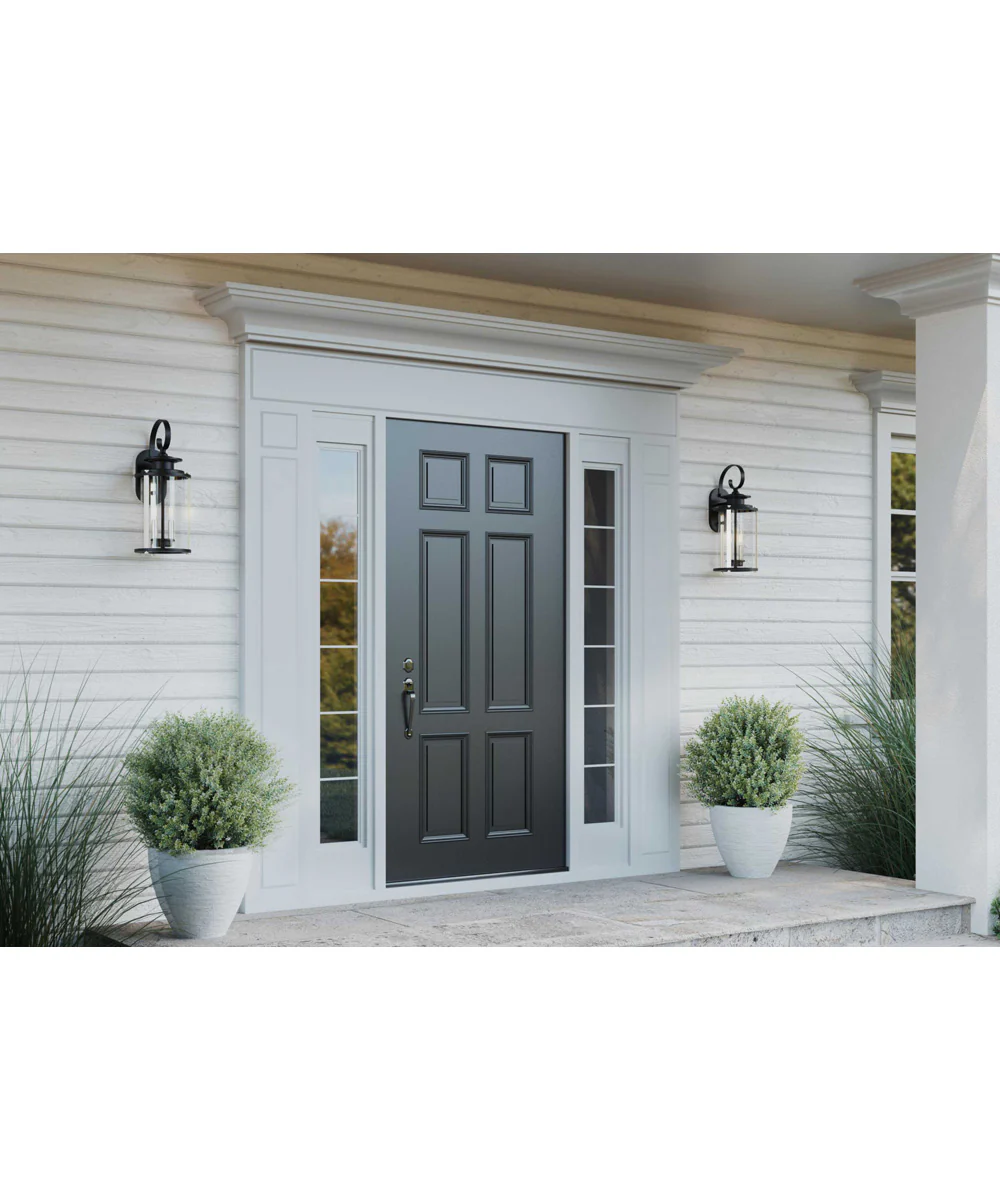 Squire 2-Light Medium Wall Lantern Matte Black - Image 4