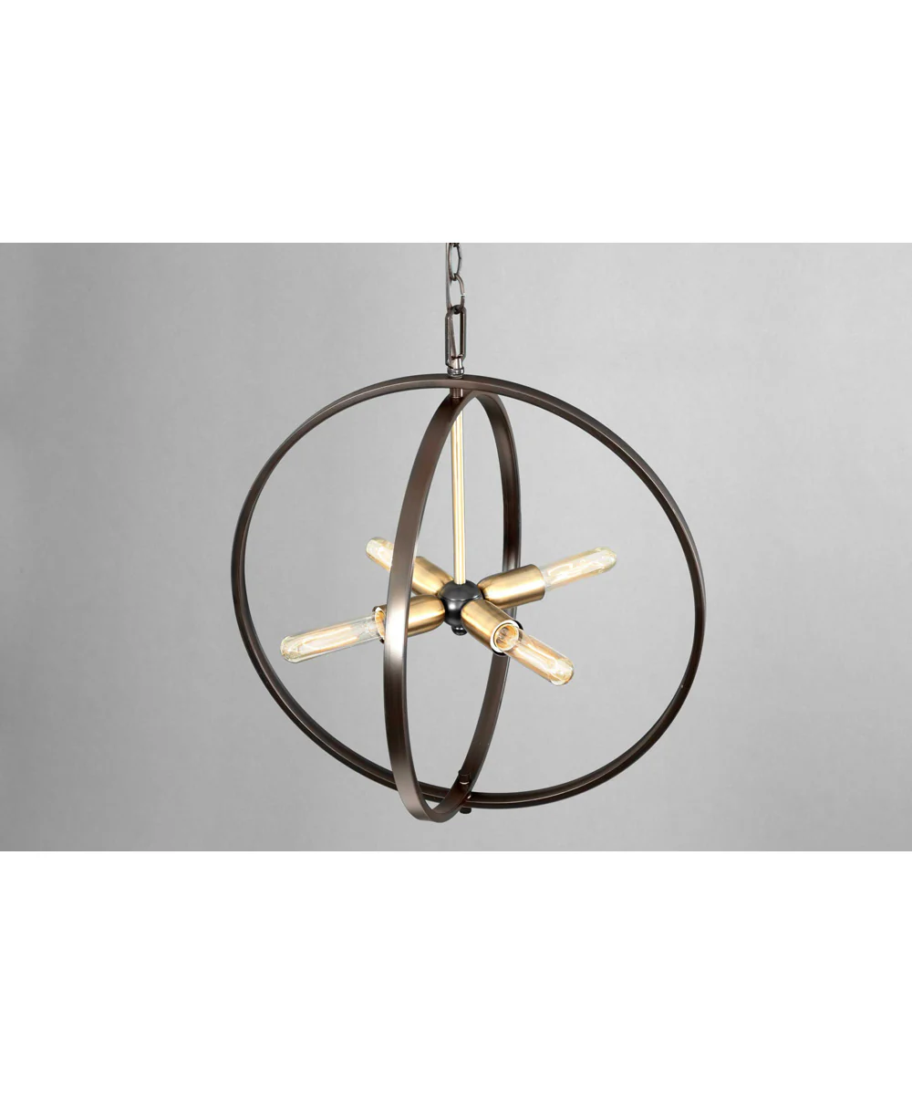 Swing 4-Light Global Pendant Light Antique Bronze - Image 4